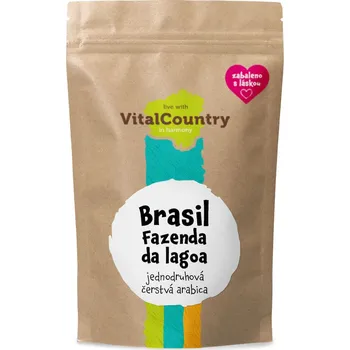 Káva Vital Country Brasil Fazenda Da Lagoa (certifikace Rainforest Alliance) káva Varianta: Zrnková, Množství: 500g