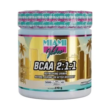Aminokyselina Miami Vibes BCAA 2:1:1 Powder 270 g - Lemon + Sleva 3 % pro registrované