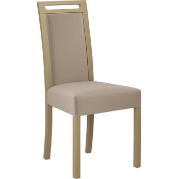 Jídelní židle Čalouněná židle do jídelny ENELI 5 - dub sonoma / béžová