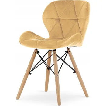 Jídelní židle Židle Lugano béžový velur 1 ks