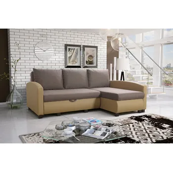 Sedací souprava Sedačka do obývacího pokoje RAYMONDE - světle hnědá / hnědá