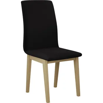 Čalouněná židle do kuchyně ADKINS 1 - dub sonoma / černá