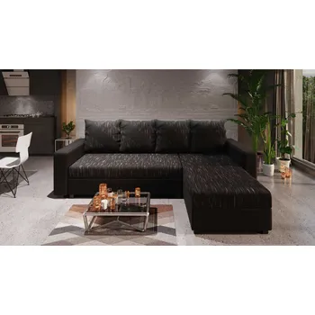 Sedací souprava Praktická sedací souprava ANNIE 2 - černá