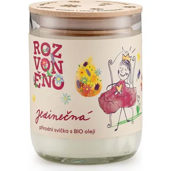 Svíčka Vonná svíčka Jedinečná - geránií a palmovou růží, 300 ml