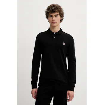 Pánské tričko Bavlněné tričko s dlouhým rukávem PS Paul Smith M2R.410S.PZEBRA černá 99X, vel. M