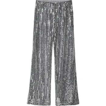 Dámské kalhoty esmara® Dámské kalhoty s flitry (stříbrná, M(40/42))