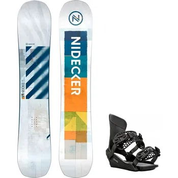 Snowboard Snowboard komplet Nidecker Merc 25/26 + vázání RAVEN King Velikost: 156W cm, Velikost vázání: L