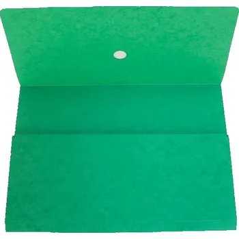 Prešpánová odkládací kapsa na dokumenty A4 - zelená, 1 ks