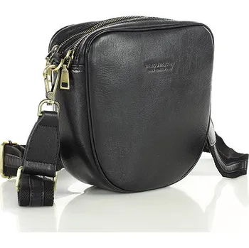 Kabelka MARCO MAZZINI Černá crossbody se dvěma přihrádkami (L230a) Velikost: ONE SIZE