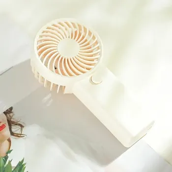 IP kamera Větráček Mini Přenosný Ventilátor na baterie Tichý + BATERIE AAA BÍLÝ