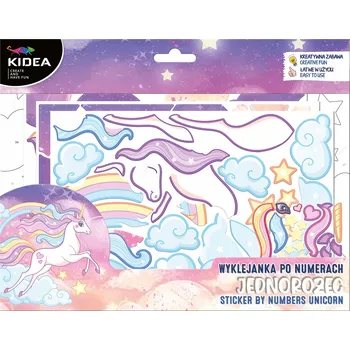 Obraz Samolepkový obrázek podle čísel Jednorožec Kidea