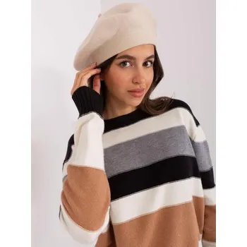 Čepice Dámská zimní čepice baret HEUSTA světle béžová