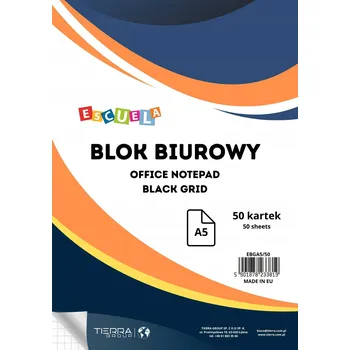 Kancelářský papír Kancelářský papír Escuela formát A5 80g 50 listů