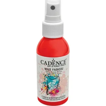 Speciální výtvarná barva Textilní sprej Cadence 100 ml - jahodová červená