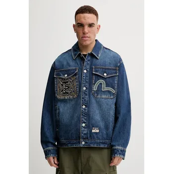 Džínová bunda Evisu Sheridan Daicock Printed 2EAHTM4SJ1015 námořnická modř 59X, vel. M