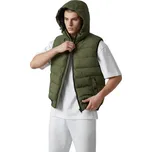 Nature Pánská zateplená zimní vesta s odepínací kapucí SIMO Barva: Olivová, Velikost: 4XL