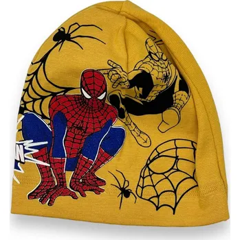 Čepice Chlapecká jarní čepice Spiderman Barva: Žlutá