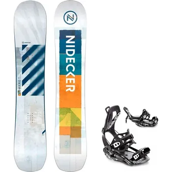 Snowboard Snowboard komplet Nidecker Merc 25/26 + vázání RAVEN Fastec FT360 Black Velikost: 156W cm, Velikost vázání: M