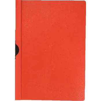 Archivační box Zakládací desky s klipem Q-Connect - A4, kapacita 60 listů, červené, 25 ks