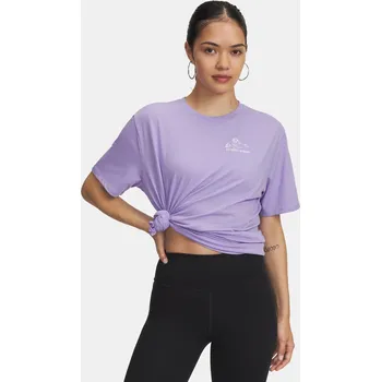 Dámské tričko Dámské tričko Under Armour UA Etched Roses OS SS-PPL 6006965-538 Fialová XL