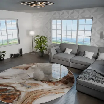 Koberec JUTEX Kusový koberec RAMON 63529 7270 kruh BARVA: Vícebarevný, ROZMĚR: 160x160 cm (průměr) kruh