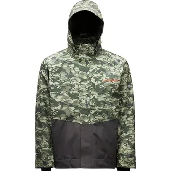 Rybářské oblečení Bunda Grundéns Downrigger Gore-Tex Jacket Refraction Camo Green/Anchor Velikost XXL