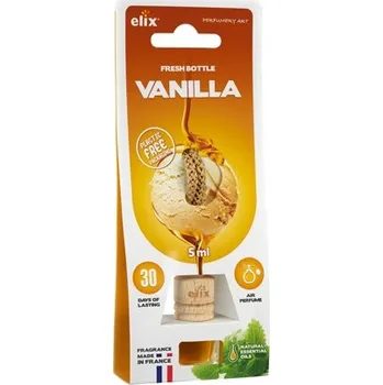 Vůně do auta Elix Fresh Bottle Vanilla 5 ml Přírodní esenciální oleje Do auta i domů