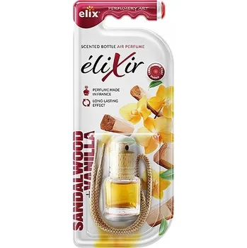 Vůně do auta Elix Vanilka & Santalové dřevo 5 ml Parfém vyrobený ve Francii Vanilka