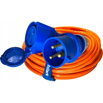 Napájecí kabel Prodlužovací Kabel zahradní, jednoduchý Hilark 20 m 1 ks zásuvka oranžový