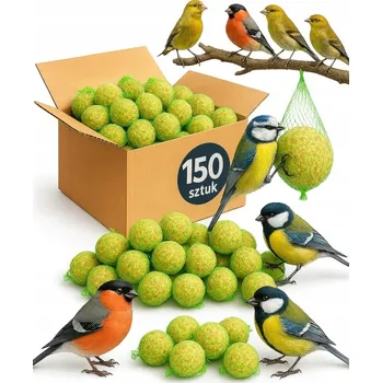 Pro ptáka LOJOVÉ KOULE PRO VOLNĚ ŽIJÍCÍ PTÁKY KRMIVO PRO PTÁKY DO KRMÍTKA 150 KS