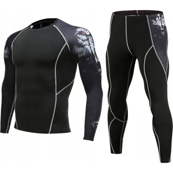 Pánské tričko Komplet HomeDesign23 Termoprádlo Pánské černé vel. L