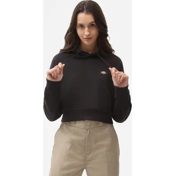 Pánské oblečení Dickies OAKPORT CROPPED HOODIE BLK Velikost: XS