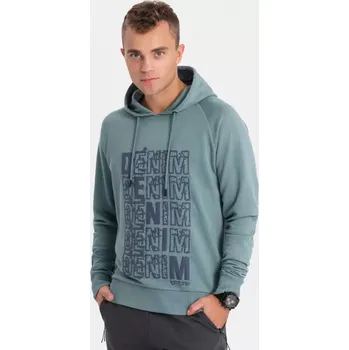 Pánská mikina Pánská mikina OMBRE OM-SSPS-0158 TURQUOISE M