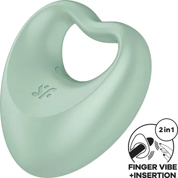 Satisfyer Perfect Pair 3 (Green), hybridní vibrátor na prst