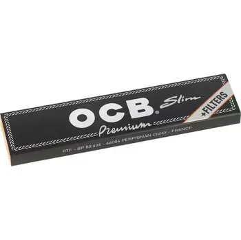 OCB Premium Slim cigaretové papírky s filtry