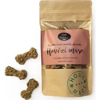 Pamlsek pro psa Pamlsky pro psy s hovězím masem a bazalkou - Zolly Dog Bakery, 100 g