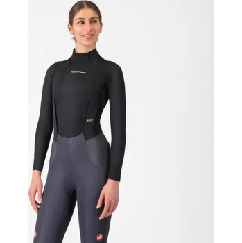 cyklistický dres CASTELLI Cyklistické triko s dlouhým rukávem - FLANDERS 2 WARM W - černá M