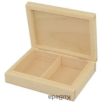 Dárková krabička Dřevěná krabička na karty - 15 x 12 cm