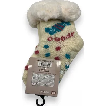 LookeN Dívčí zateplené ponožky SNOW Barva: Béžová, Velikost: 0-12