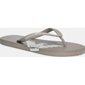 Dámské žabky Žabky Emporio Armani Underwear dámské, béžová barva, na plochém podpatku, XVQS08 XN746 U539 XVQS08.XN746.U539 80X, EUR 37