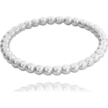 Prsten Kuličkový stříbrný prsten