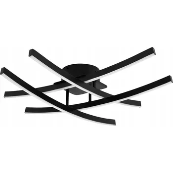 Stropní Svítidlo LEDLUX 60 x 60 cm černá