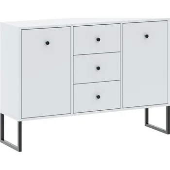 Komoda Komoda s dvířky a šuplíky SANGER - bílá