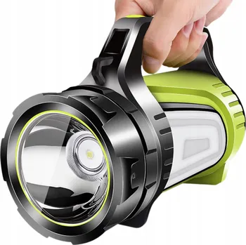 Akumulátorová svítilna reflektor, nejsilnější LED extra silná powerbanka