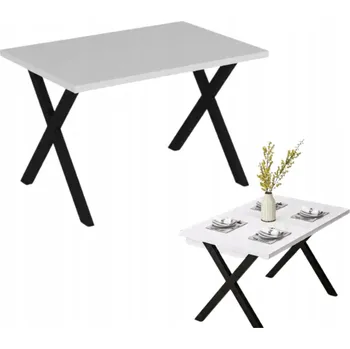 Jídelní stůl Stůl Nadia - Bílý, Moderní, Praktický stůl do obývacího pokoje a kuchyně