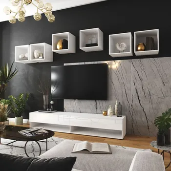 Obývací stěna Elegantní obývací stěna BRADT 27 - bílá