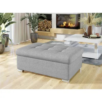 Taburet Taburetka do obýváku NELLI 2 - světlá šedá 1