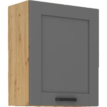 Kuchyňská linka Horní kuchyňská skříňka LAILI - šířka 60 cm, šedá / dub artisan
