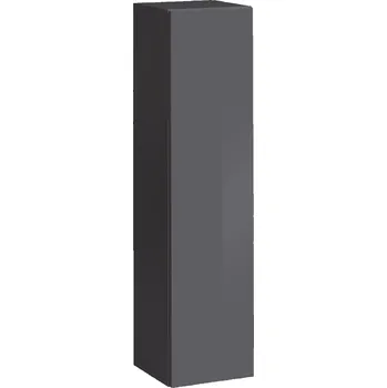 Policová skříň Vitrína úzká RIONATA 2 - grafit