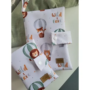 Obal na doklad Malá sada Wild and free (plenkovník + obal na očkovací průkaz)